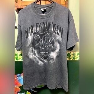 ♨️ Harley-Davidson Gray Joker Biker Nevada T-Shirt